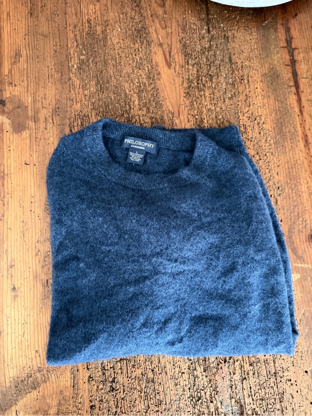 Philosophy Men's Crewneck Sweater in Navy Blue